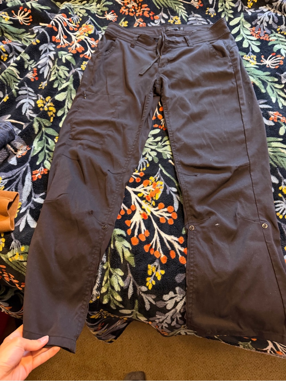 Prana Men's Black Cargo Pants with Utility Pockets